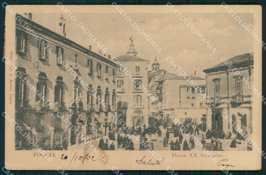 Foggia City TORN CORNER postcard VK0618