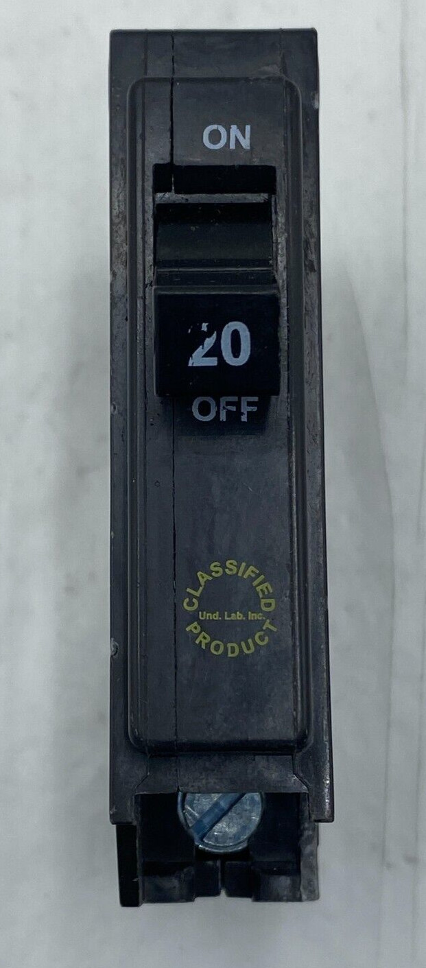 Eaton CHQ120 20 Amp Single Pole Circuit Breaker 1 POLE 120/240V🔔