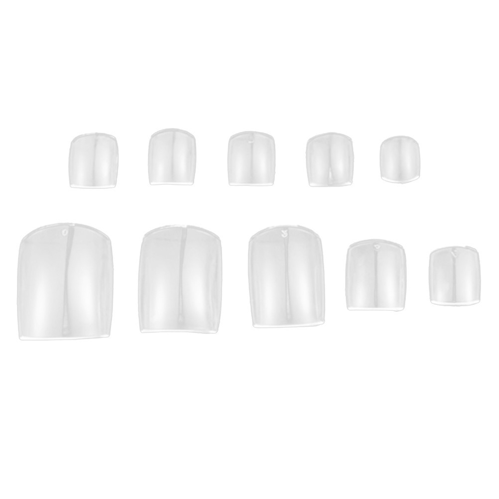  100 Pcs False Toenails Full Cover Fake Packs Artificial Tips Manicure