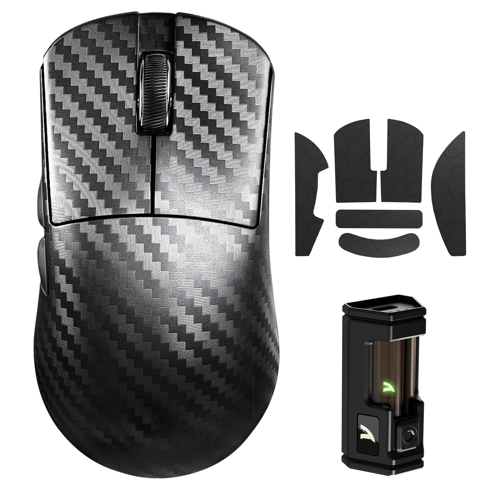 Ultra-Lightweight 8K Wireless Gaming Mouse, 42000 DPI, Programmable for PC/Mac