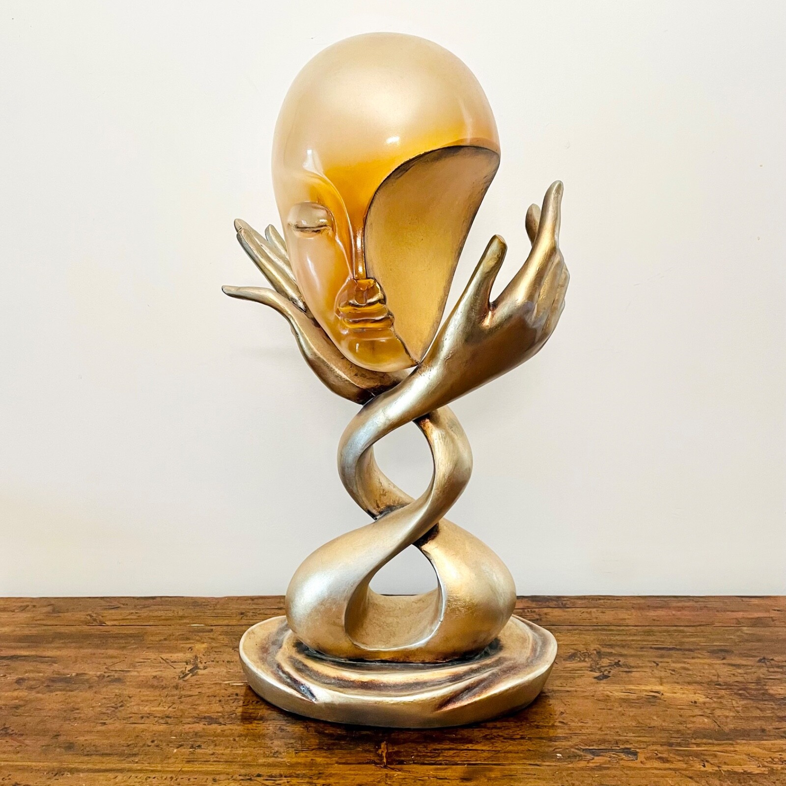 Magnificent Sculptural Statue "Headache" - Expression of Pain and Serenity