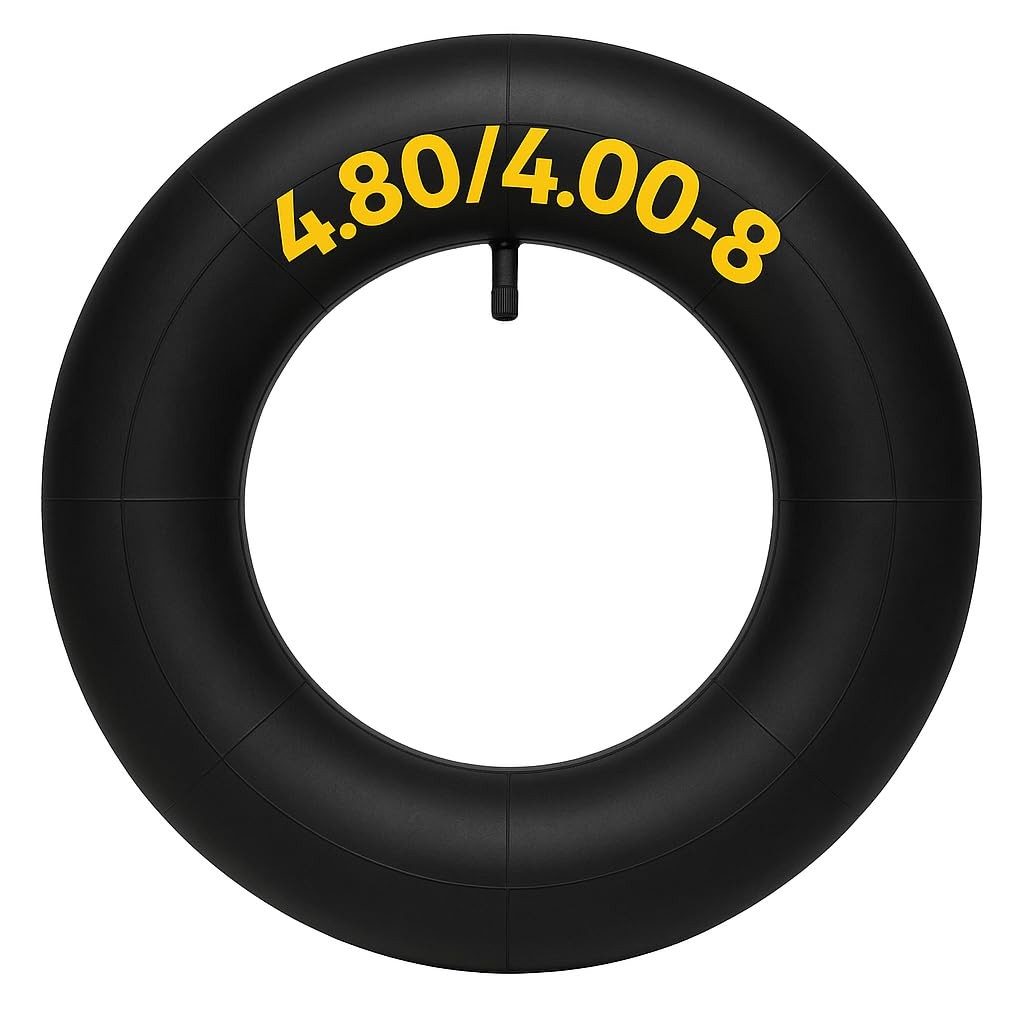 Potreba Inner Tube 4.80/4.00-8 with TR13 Straight Valve – Heavy 16", black 