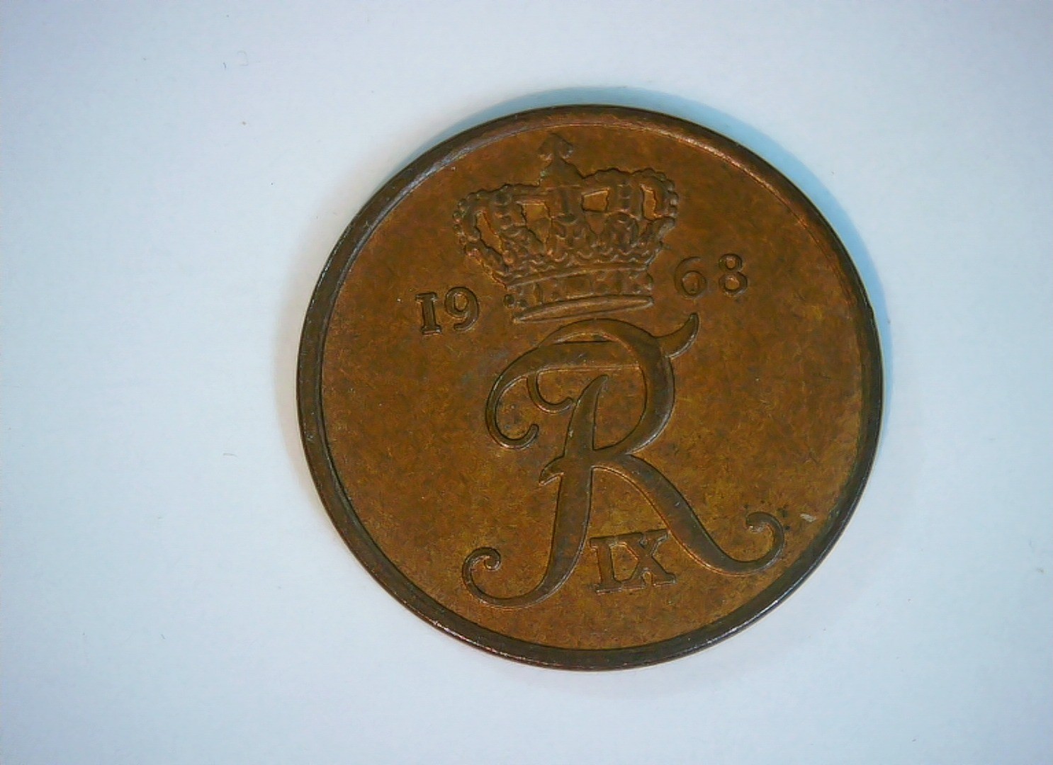 Denmark 1968 5 Øre Frederik IX monogram (5 Øre) Coin