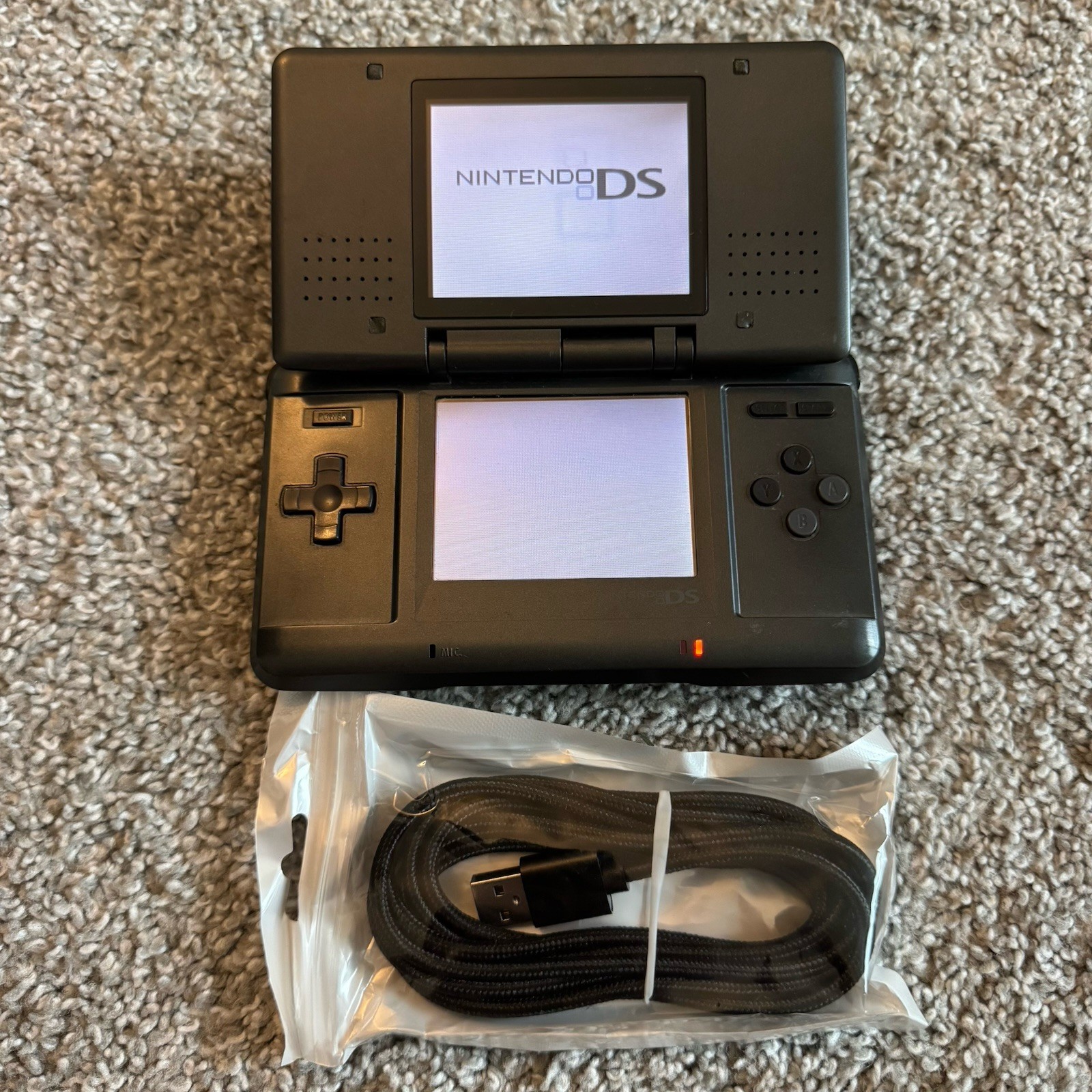 Nintendo DS With Pre Installed- Loopy Capture Card, Black! OEM shell