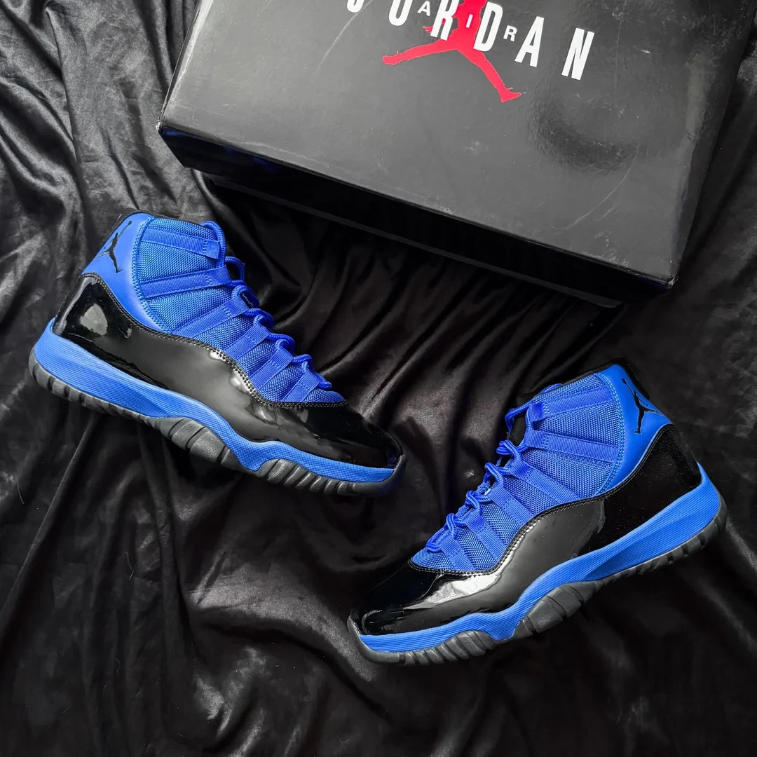 NEW Jordan 11 Retro Blue Black WOMEN Size US 5.5-11