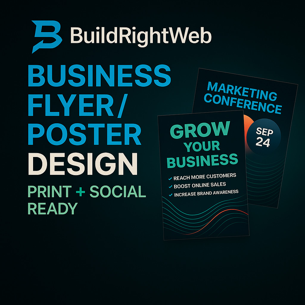 Business Flyer / Poster Design (Print + Social Ready)