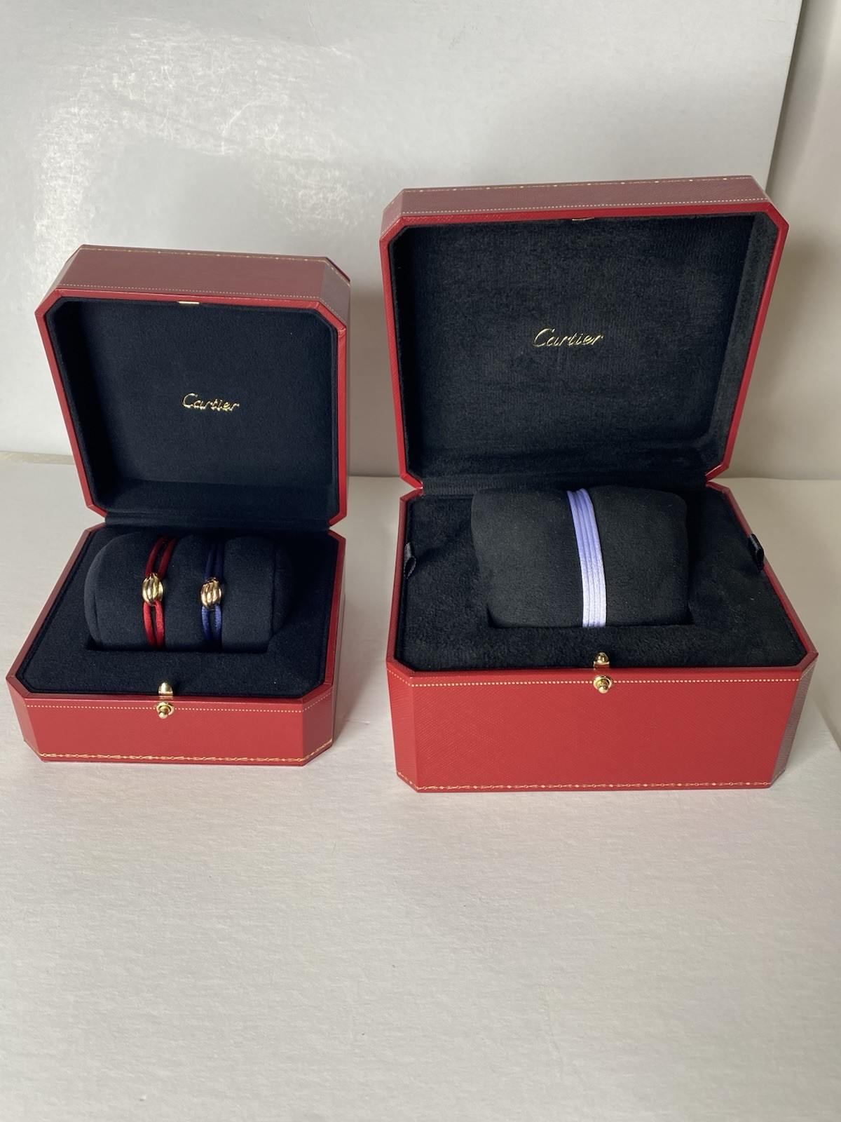 Cartier Silk Cord Lilac 90cm Authentic 