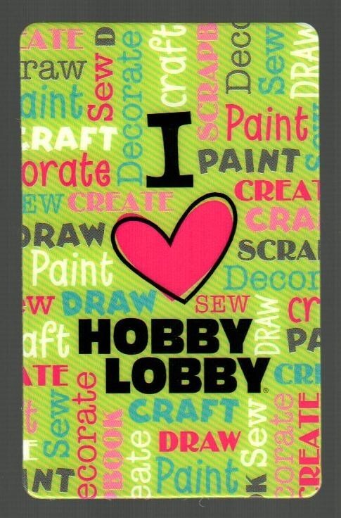 HOBBY LOBBY Heart, I Love Hobby Lobby ( 2011 ) Gift Card ( $0 )