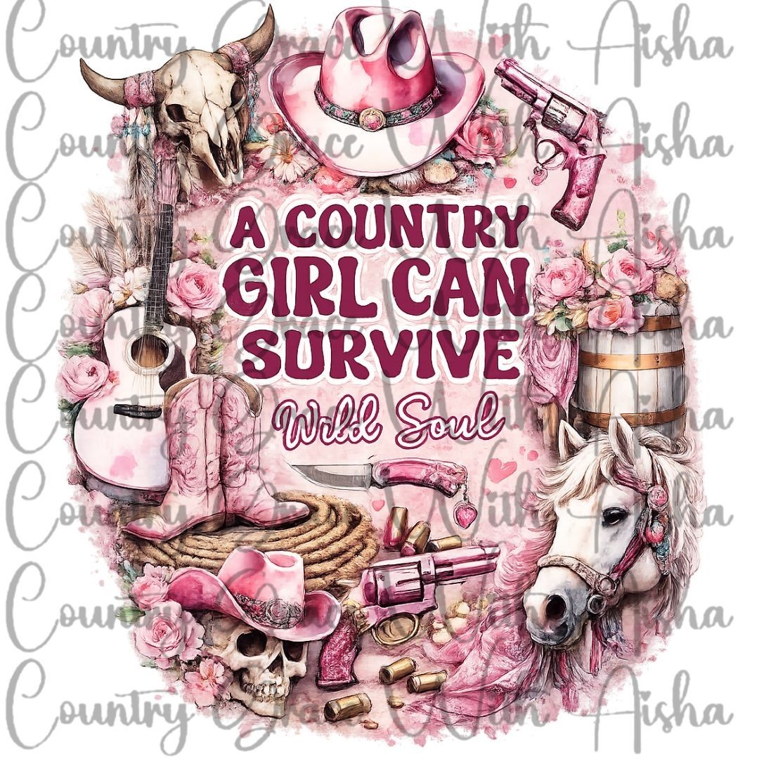 Sublimation Print Country Girl Western Ready To Press Sublimation Transfer