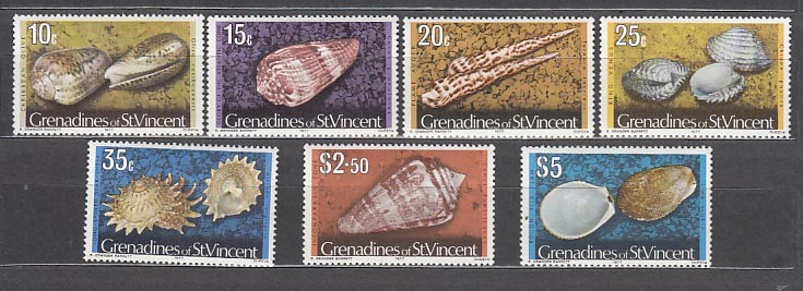 Saint Vincent And The Grenadines - Mail Yvert 105/11 ** MNH Fauna Shells