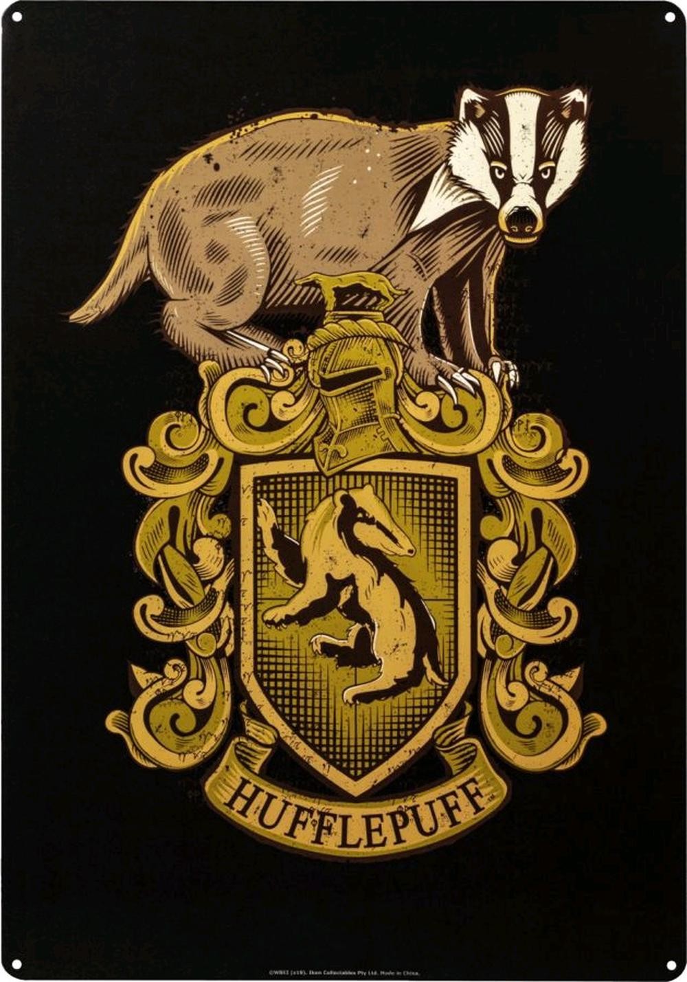 Ikon Collectables Harry Potter - Hufflepuff A3 Tin Sign