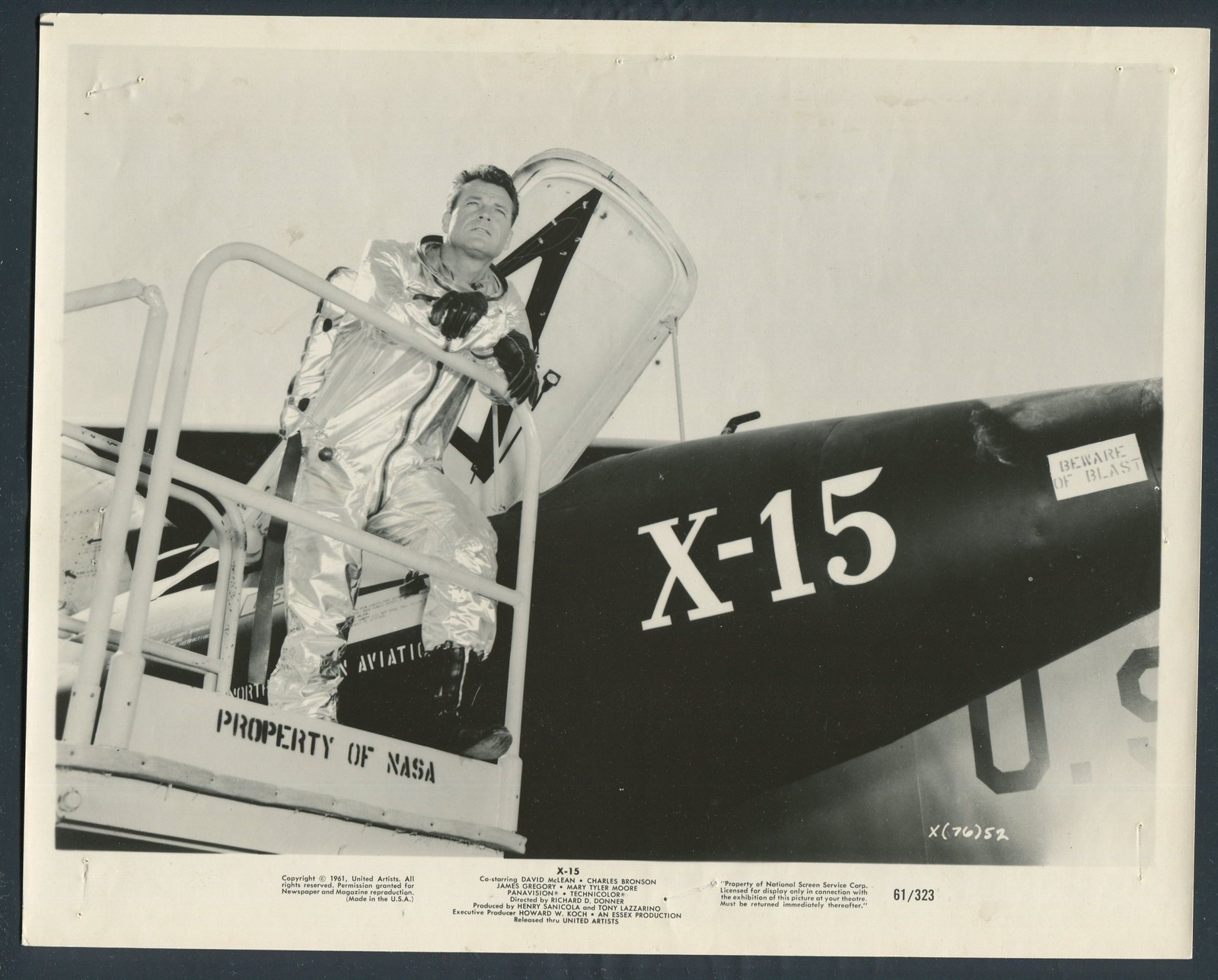 DAVID McLEAN in X-15 '61 JET PILOT WOW