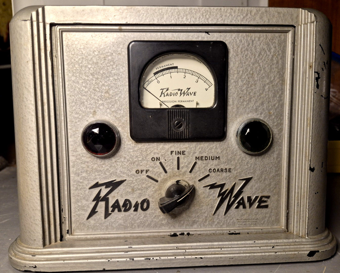 "Radio Wave" 1948 Pilot Products Co -Vintage and VERY RARE ART DECO ELECTRIC GEM