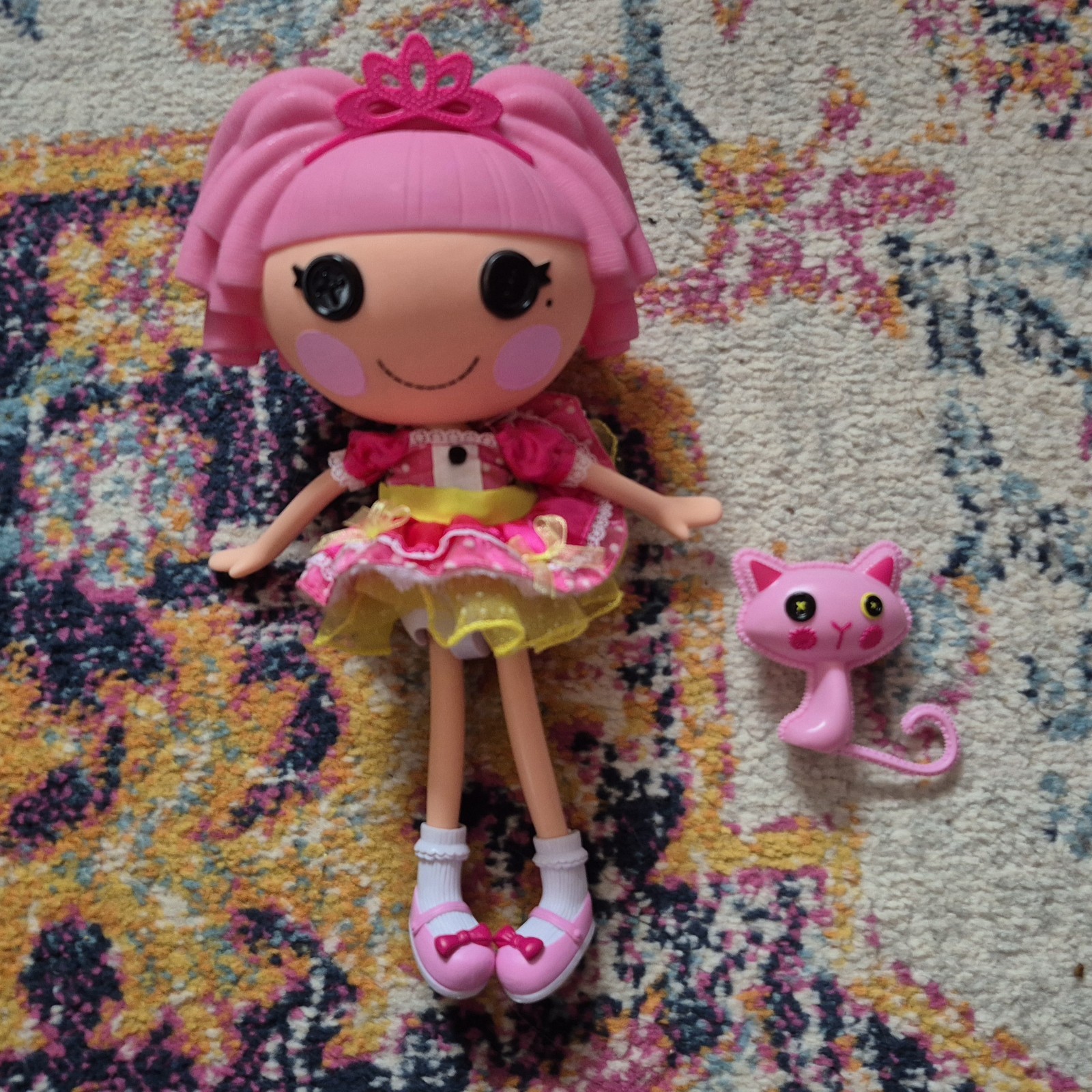 2009 Lalaloopsy Jewel Sparkles Full Size Doll W/ Pet