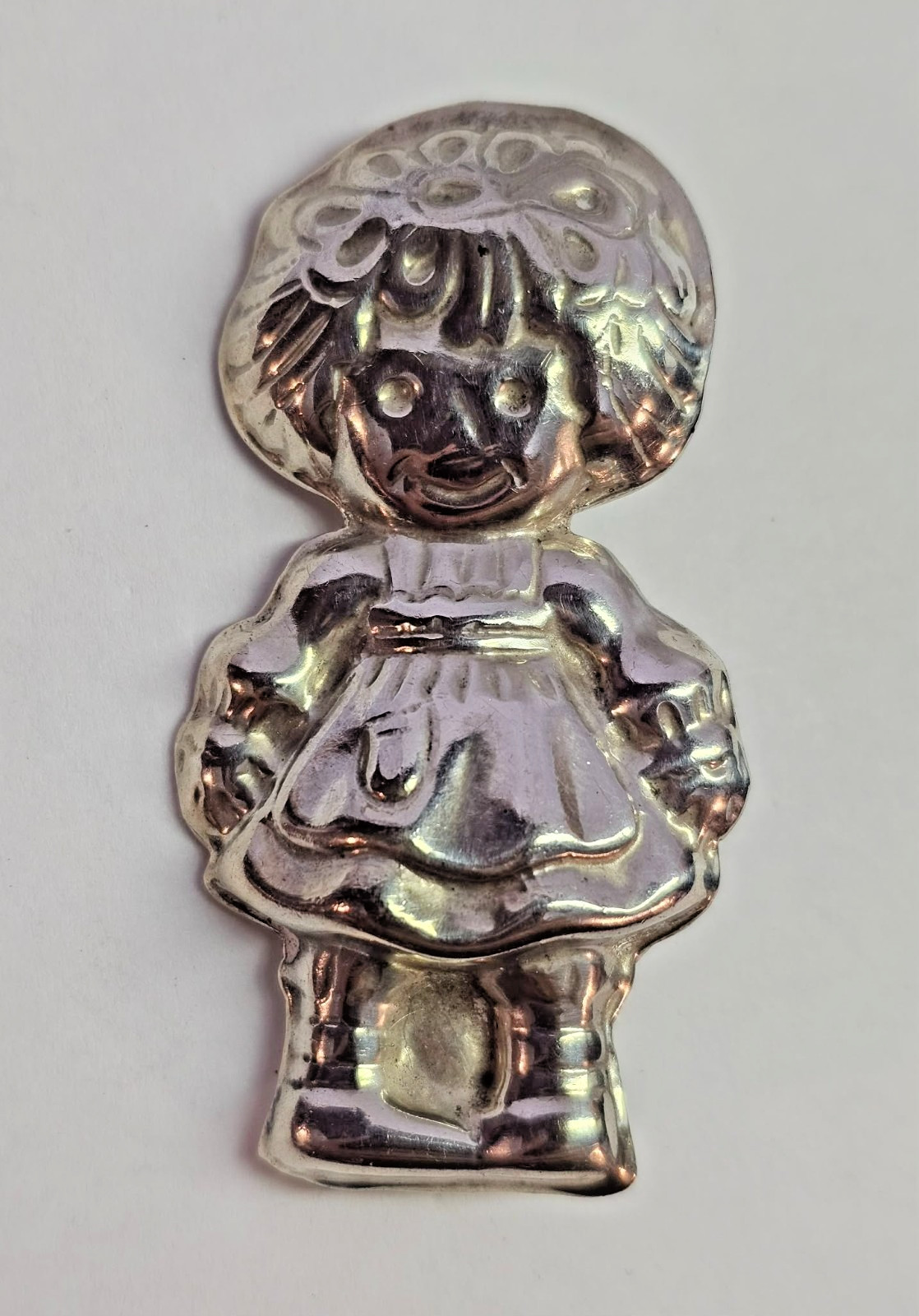 Vtg 925 Sterling Taxco Mexico Raggedy Ann Brooch Pin/ Pendant Large 18.70g- S223