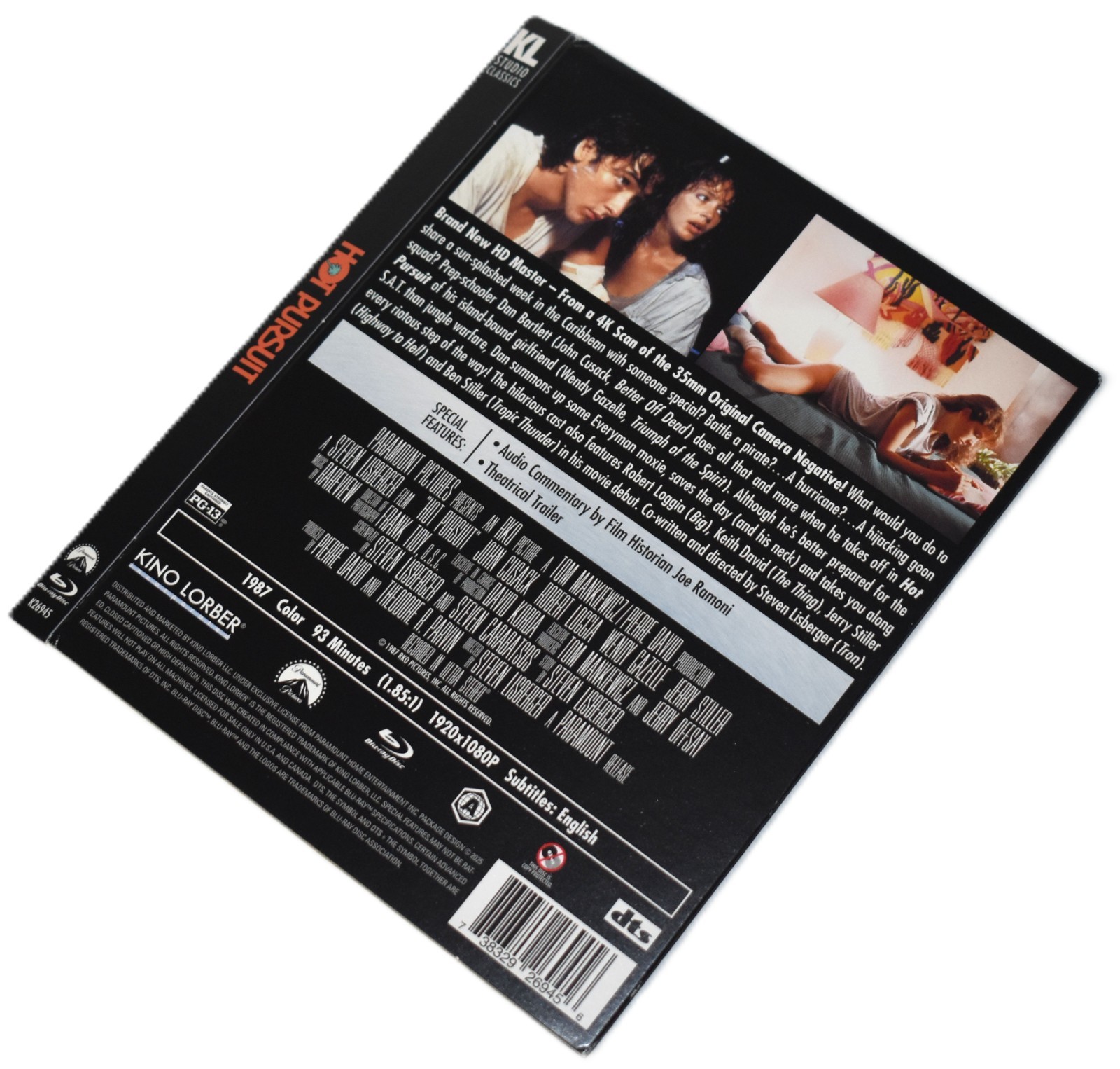 BD SLIPCOVER ONLY - Fits: Hot Pursuit Kino US Blu-ray - SLIPCOVER ONLY