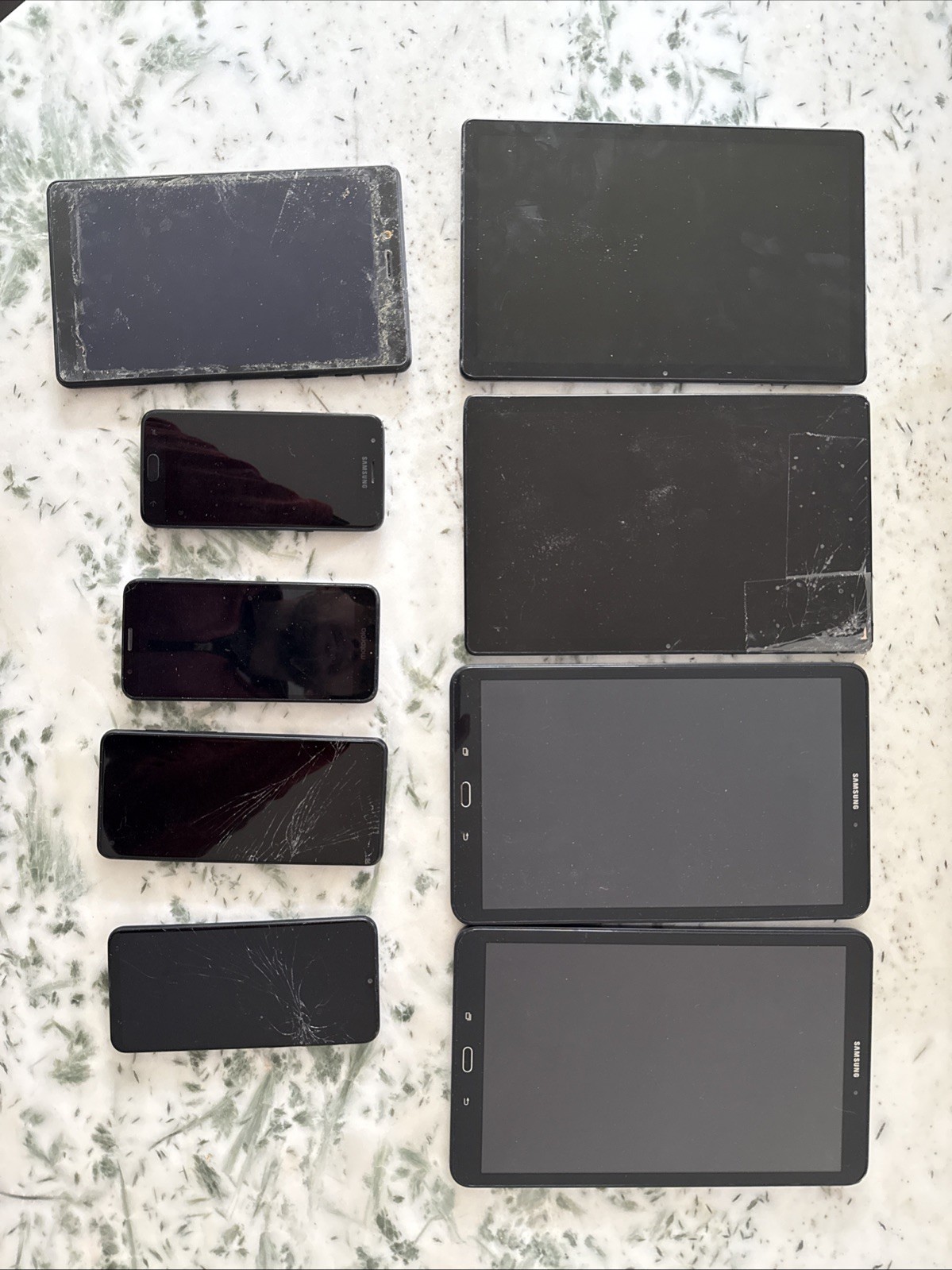 Huge Lot Of Android Phones & Tablets All Of Them Power On! 5 Tablets 4 Phones