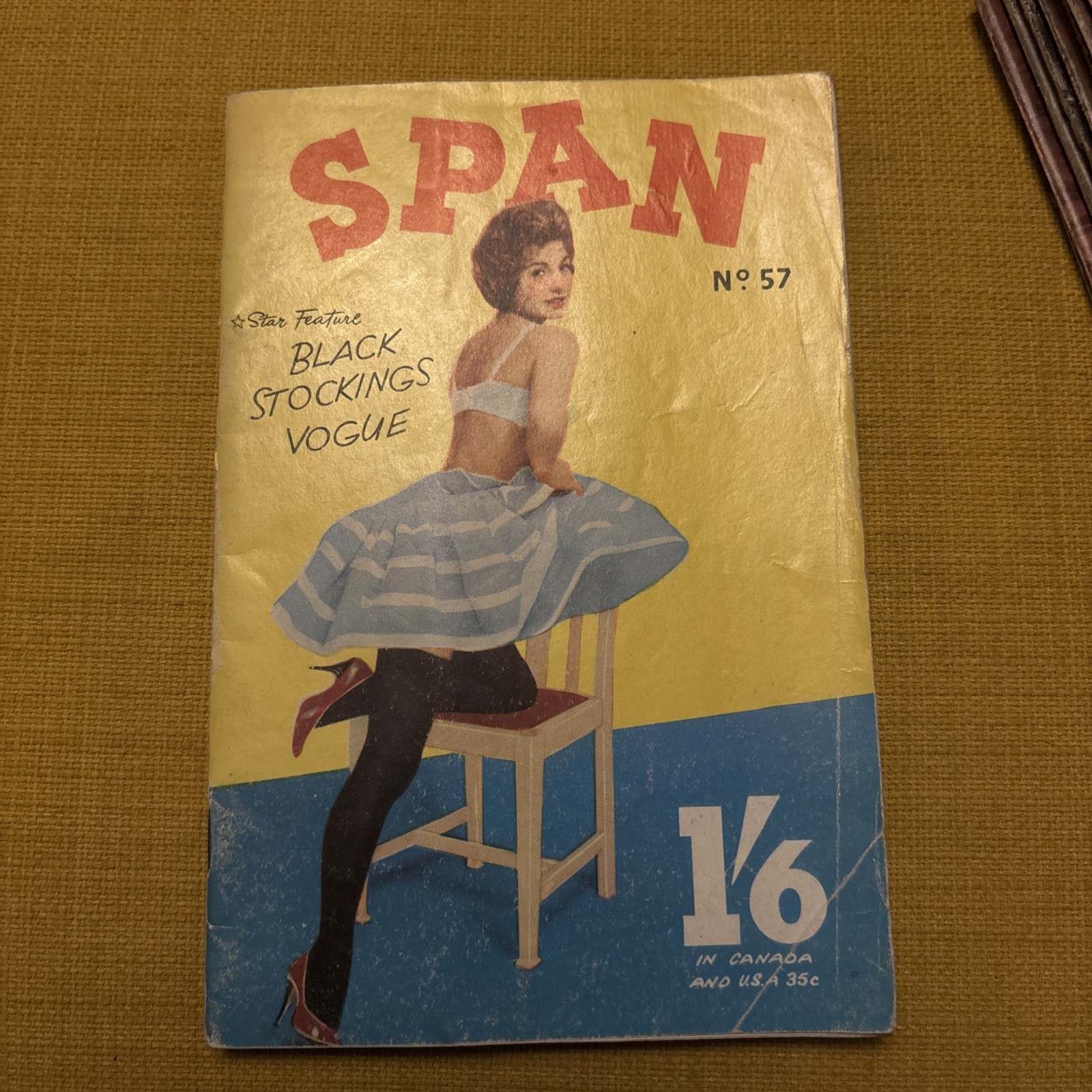 SPAN May  1959 copy in good condition, creased covers ,see photos 🙏