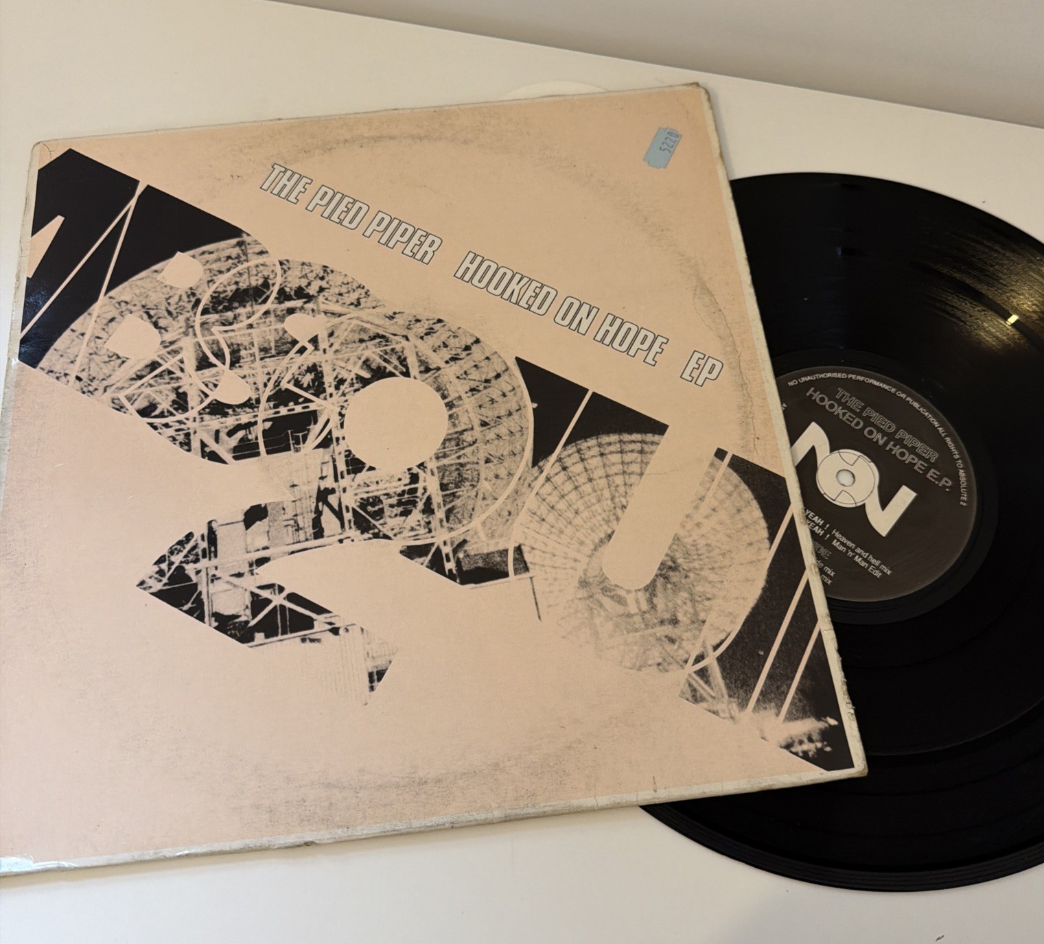 The Pied Piper – Hooked On Hope EP - 12” Vinyl 1991 Absolute 2 - ABS002 - (VG) 