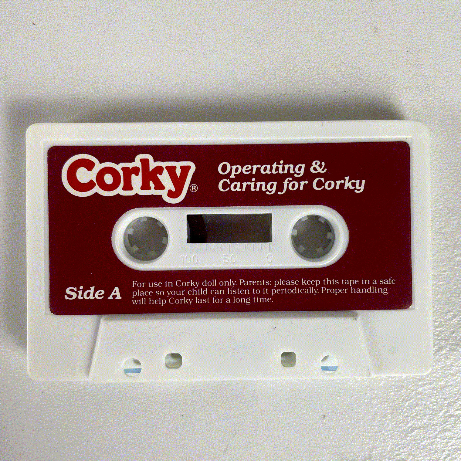 Vintage Corky Cassette Original Talking Tape Operating & Caring 1986 Playmates
