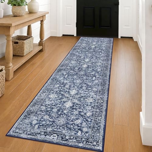  Hallway Runner 2x8 Rug Runner Printed Vintage Floral Washable Kitchen Runners 
