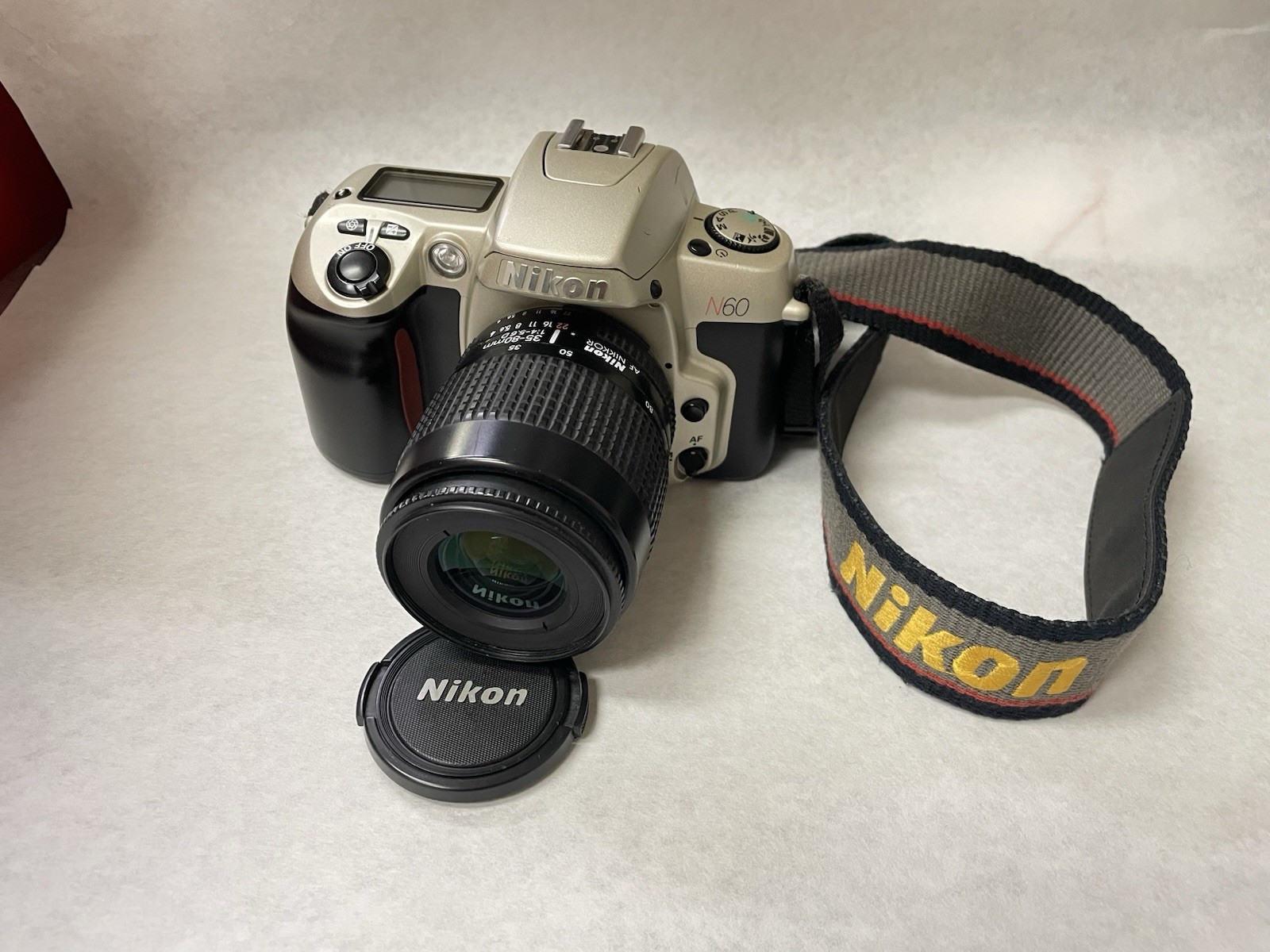 NIKON N60 35mm SLR film camera w/ 35-80mm  AF Nikkor Lens - TESTED