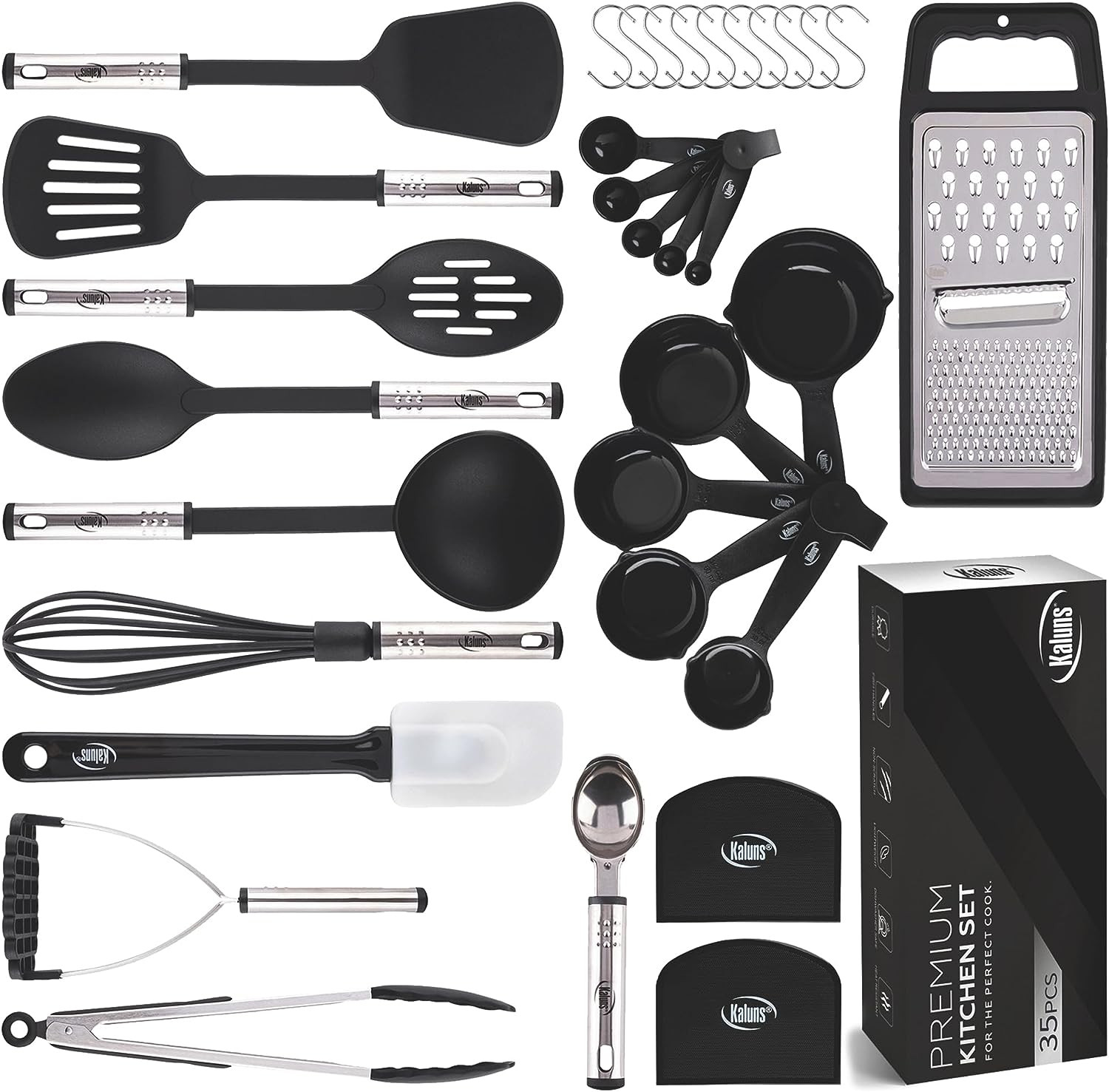 Kitchen Utensils Set 35 PCS Cooking Utensils Set, Nonstick and Heat Resistant Ny
