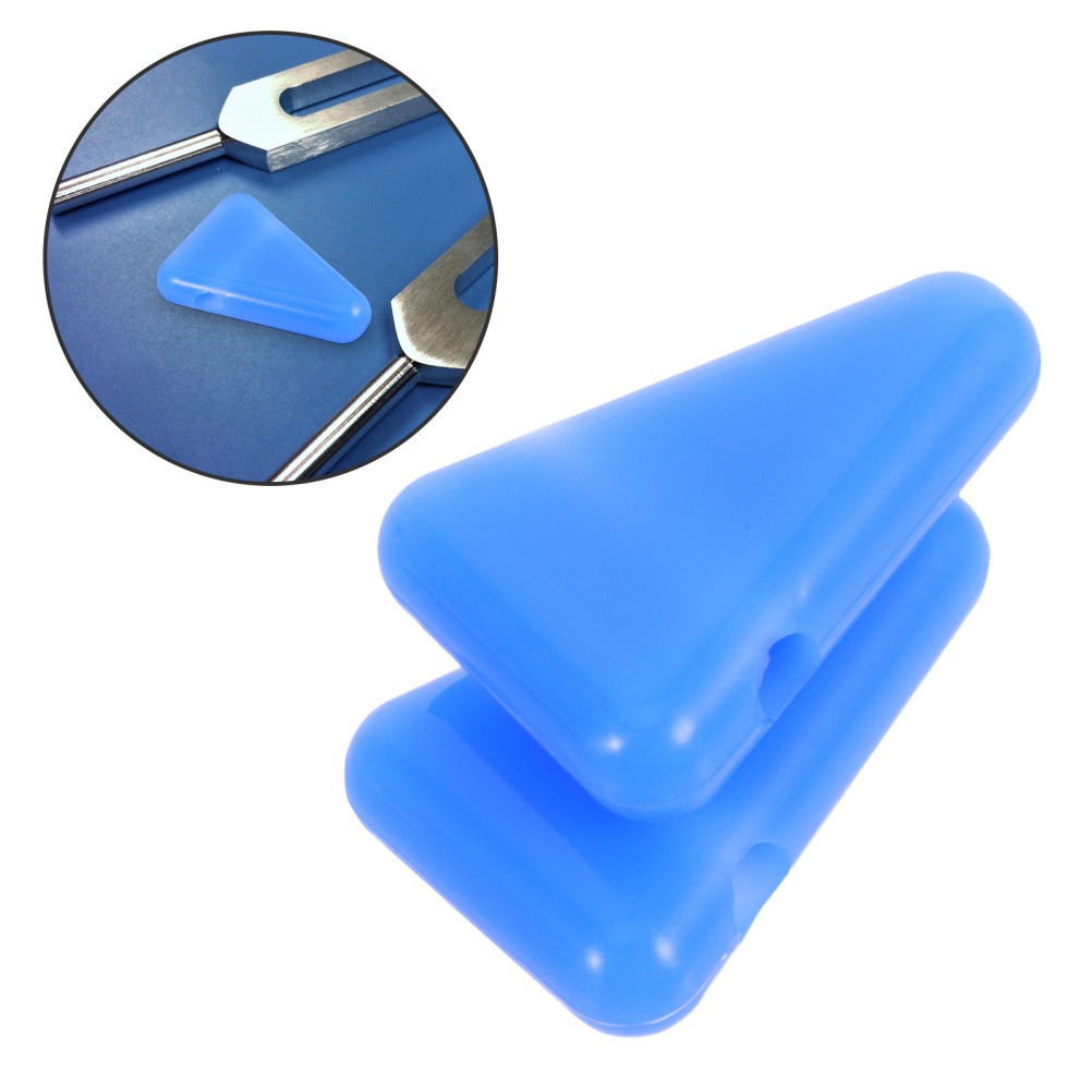 2pcs Silicone Tuning Fork Holder Mount Fork Triangle Prevents
