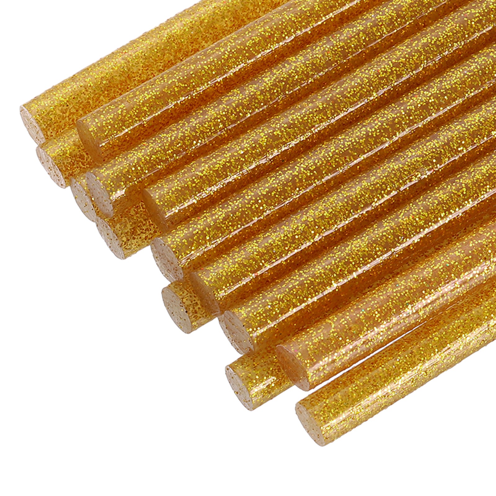 24 Pcs Mini Hot Glue Sticks, 0.28" Dia x 3.94" Long EVA Sticks, Flash Gold