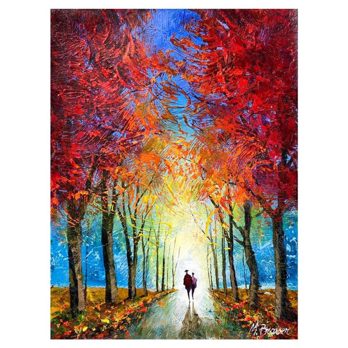 Mark Braver, Original Oil Painting on Canvas, Hand Signed with Letter of Authent