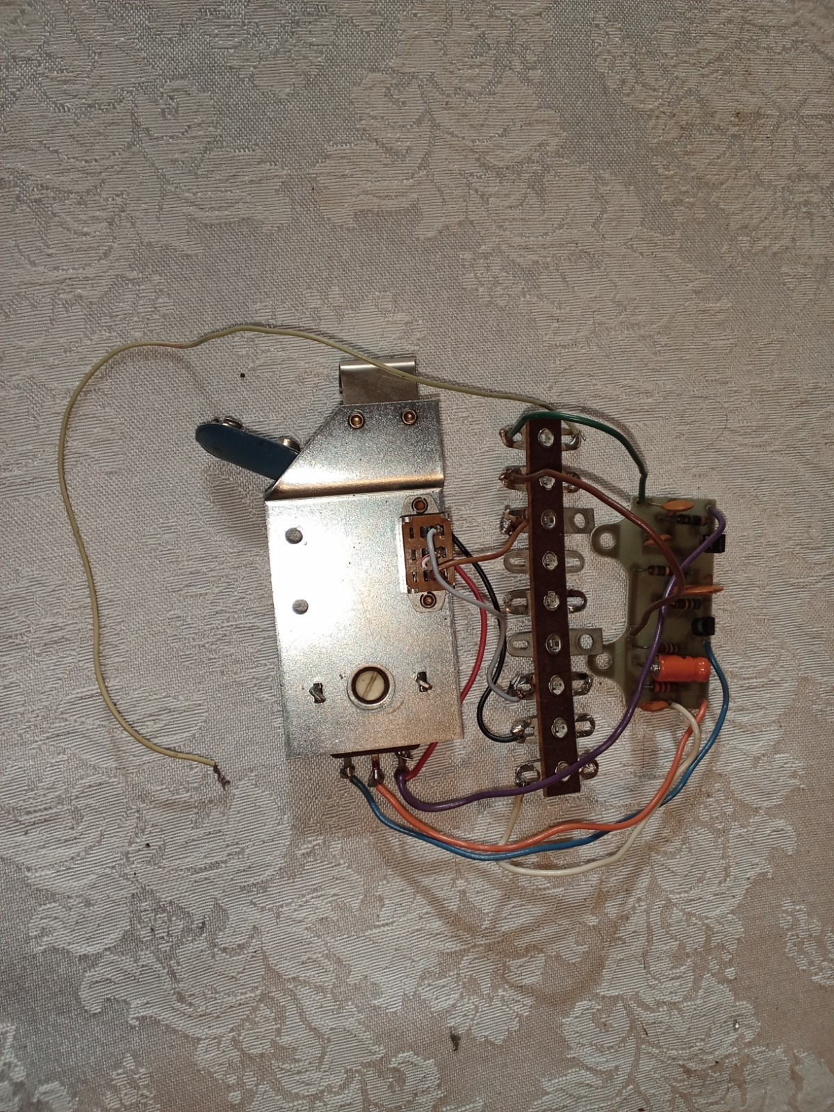 Astatic Microphone D-104 Amplifier Board and Battery Holder 