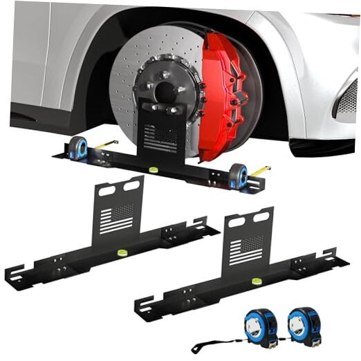 Upgraded Heavy Duty Wheel Alignment Tool Kit, Rust-Proof Coating Automotive 