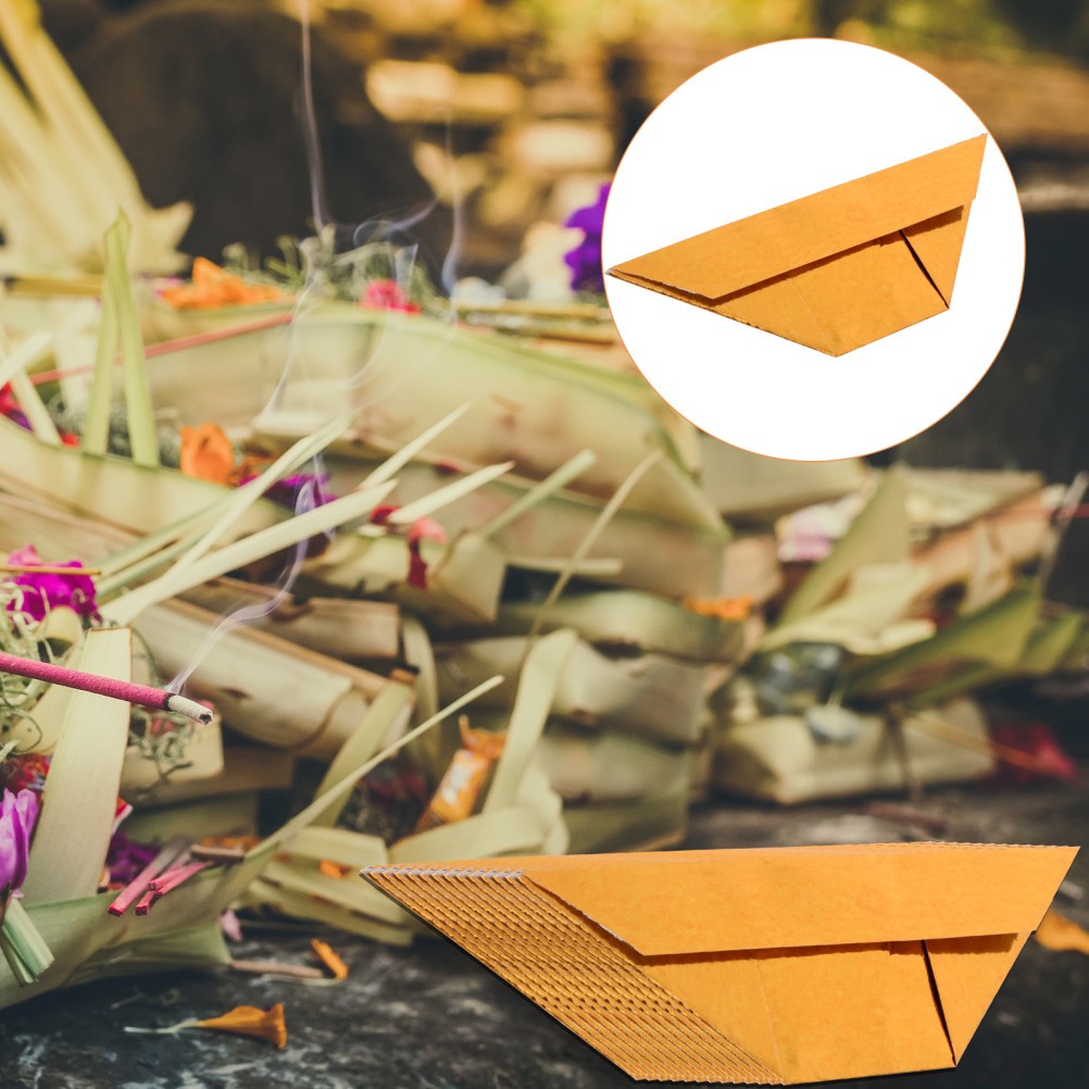 400 Pcs DIY Paper Gold Ingot Folding Handmade Worship Gold Ingot Burning Paper