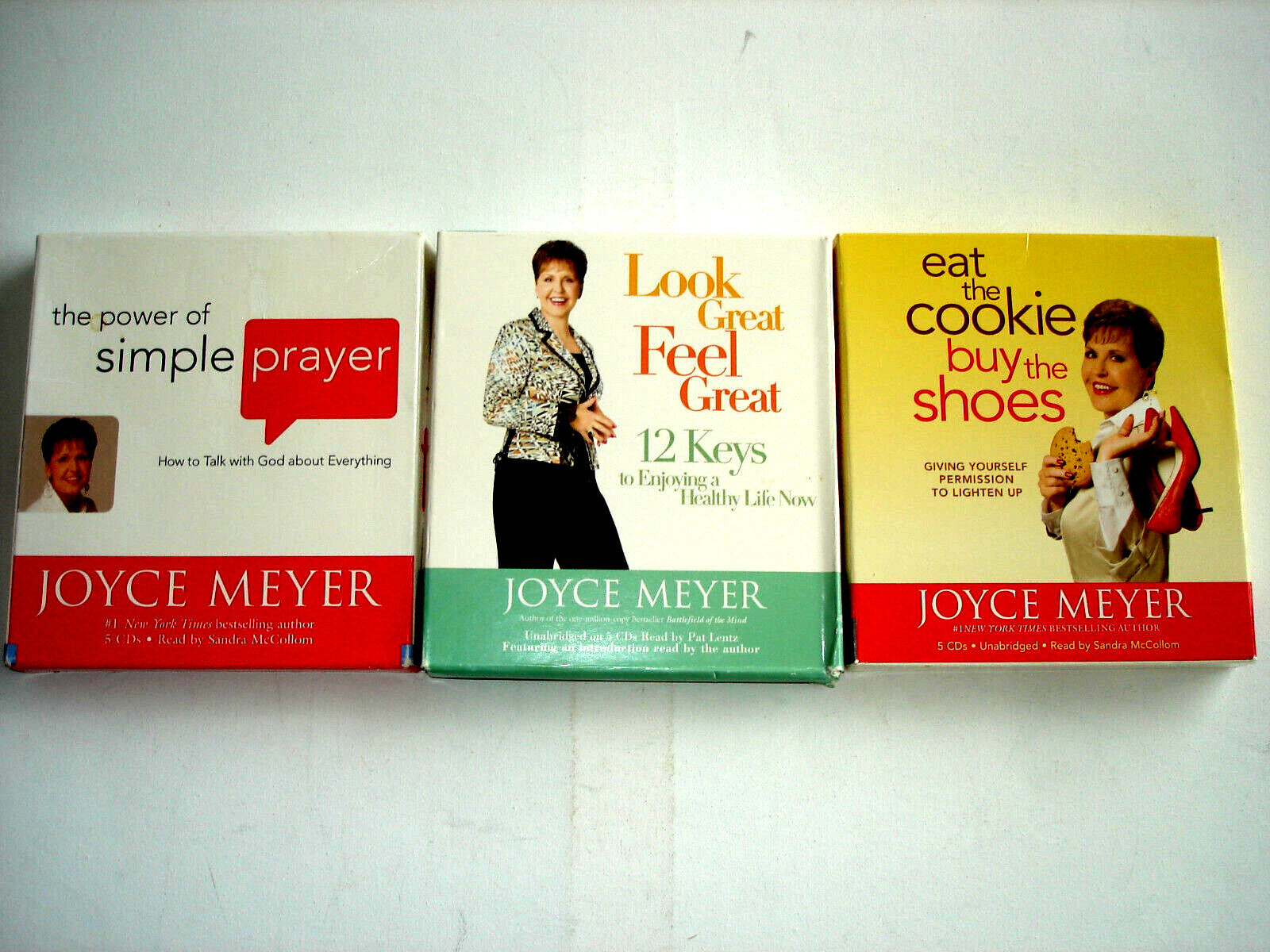 JOYCE MEYERS CD'S Simple Prayer*Look Great*Eat the Cookie