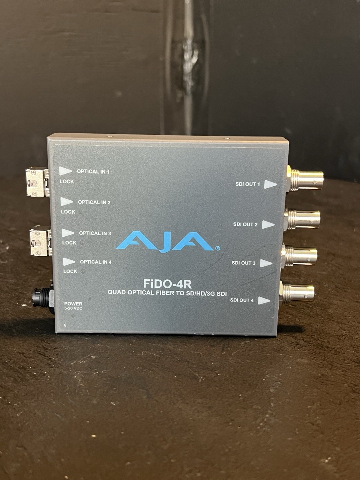 AJA FiDO‑4R Quad Optical Fiber SD/HD/3G-SDI Receiver