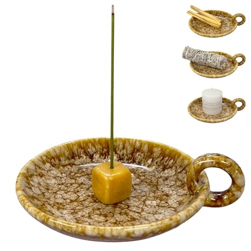 Vintage Ceramic Incense Holder for Sticks, Palo Santo Stick and Sage Holder 