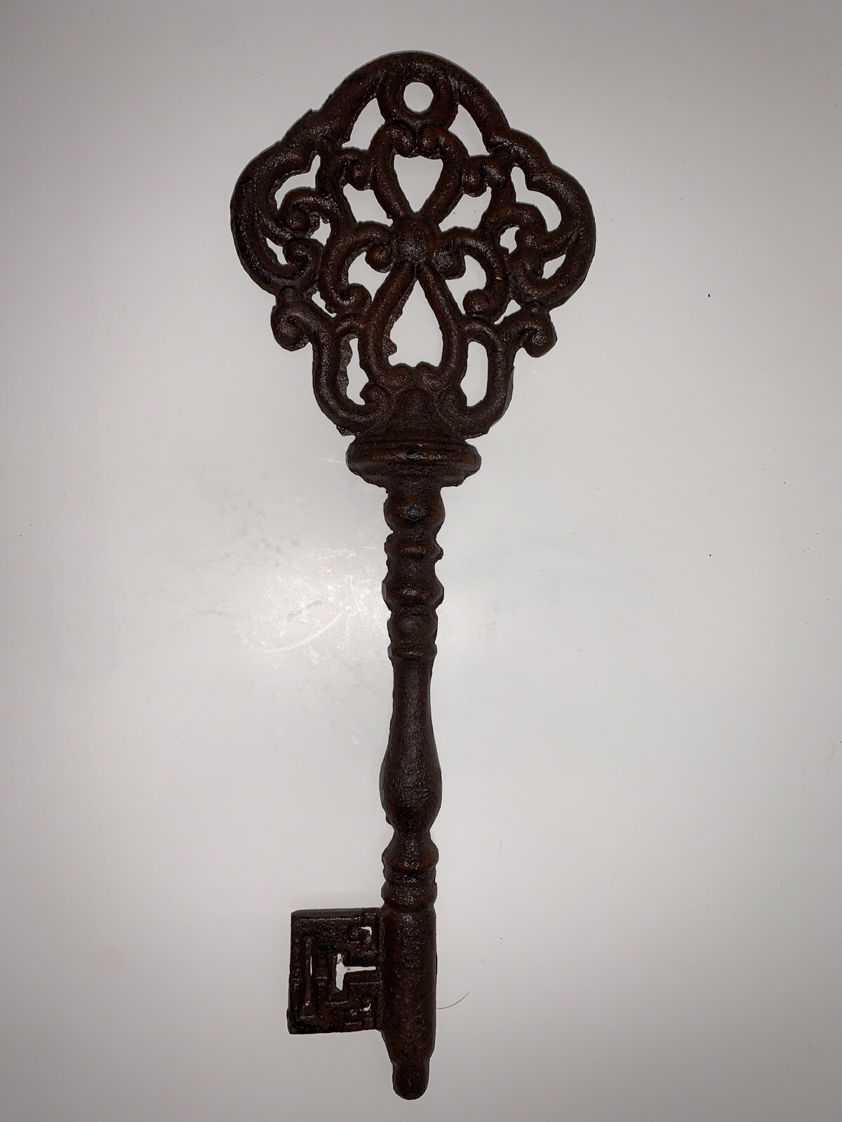 Skeleton Key Brass Cast Iron Metal Distressed Ornate Rustic Vintage 12” Large