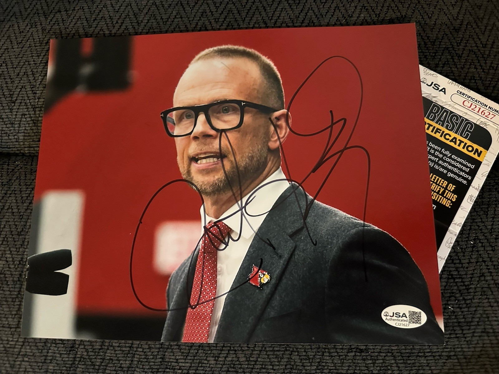 Pat Kelsey Signed 8 X 10 Photo Autographed JSA Authentication COA Louisville