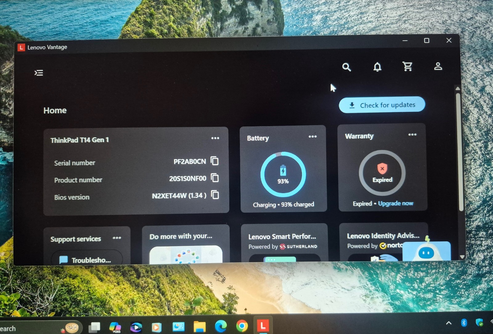 LENOVO THINKPAD T14 GEN 1 i5-10210U 16GB RAM FOR PARTS/REPAIR, PLEASE READ