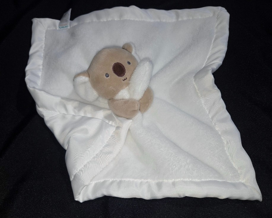 Carters Plush Koala Hug Lovey Security Blanket Nylon Satin Back 2023