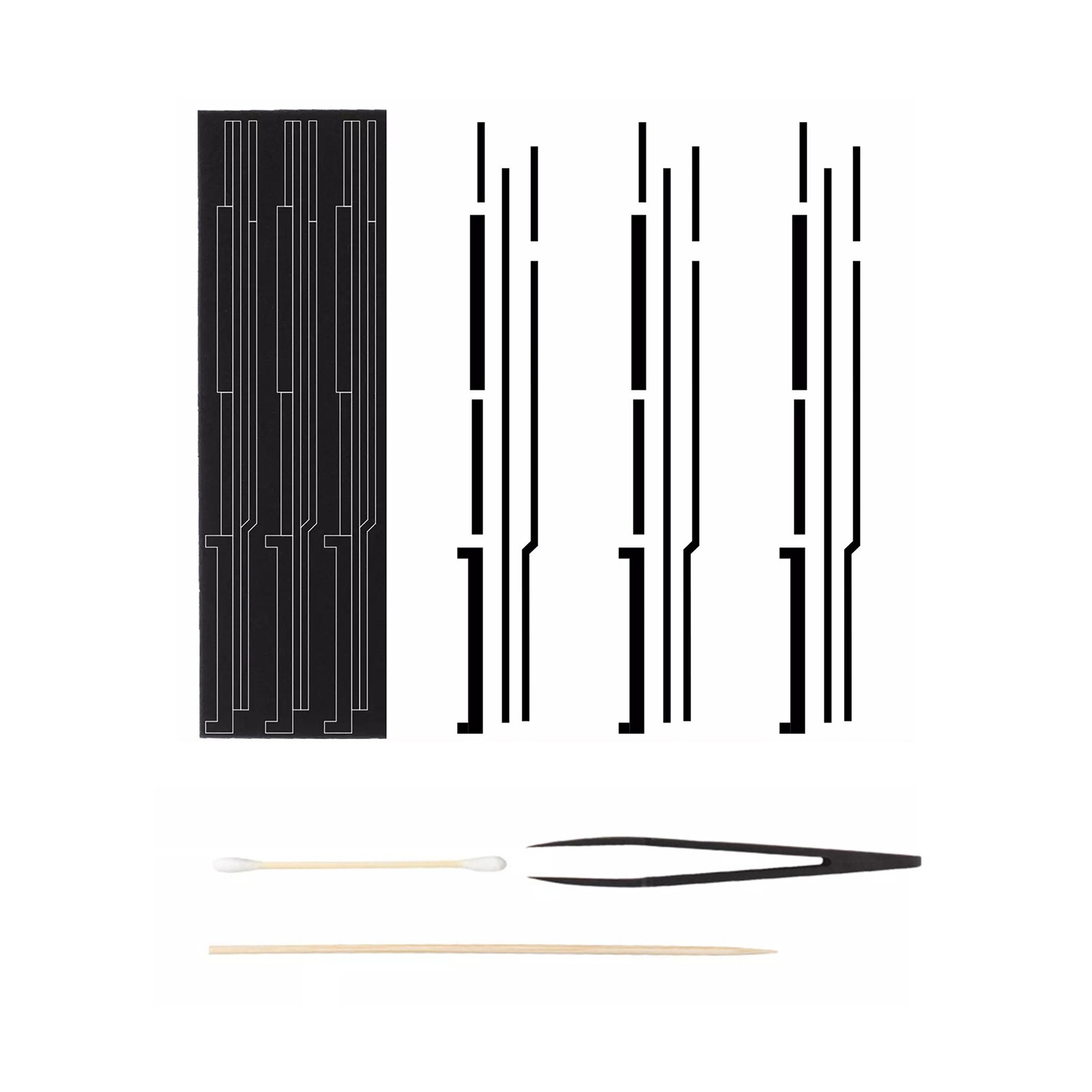 Complete Nikon FE2 FM2 Light Seal Replacement 3 Foam Sets Bamboo Stick Tweezers