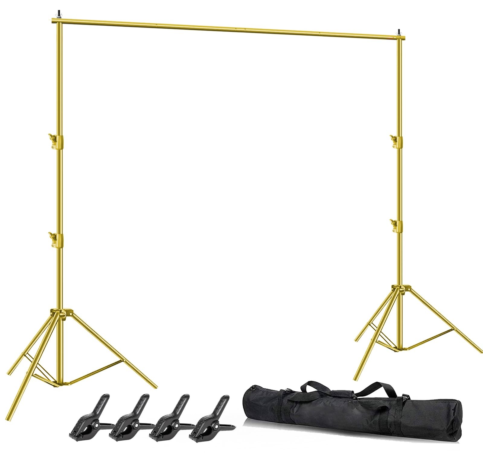Photo Video Studio Backdrop Stand- Titanium Gold, 12(W) x 10(H) ft Heavy Duty...