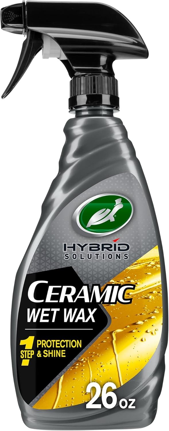 Turtle Wax Hybrid Solutions Ceramic Wet Wax, Spray on Car Wax for 1-Step High Gl