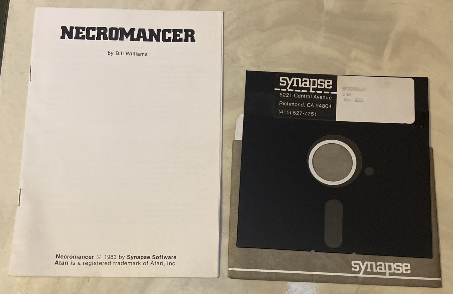 Commodore 64 Necromancer Synapse With Manual