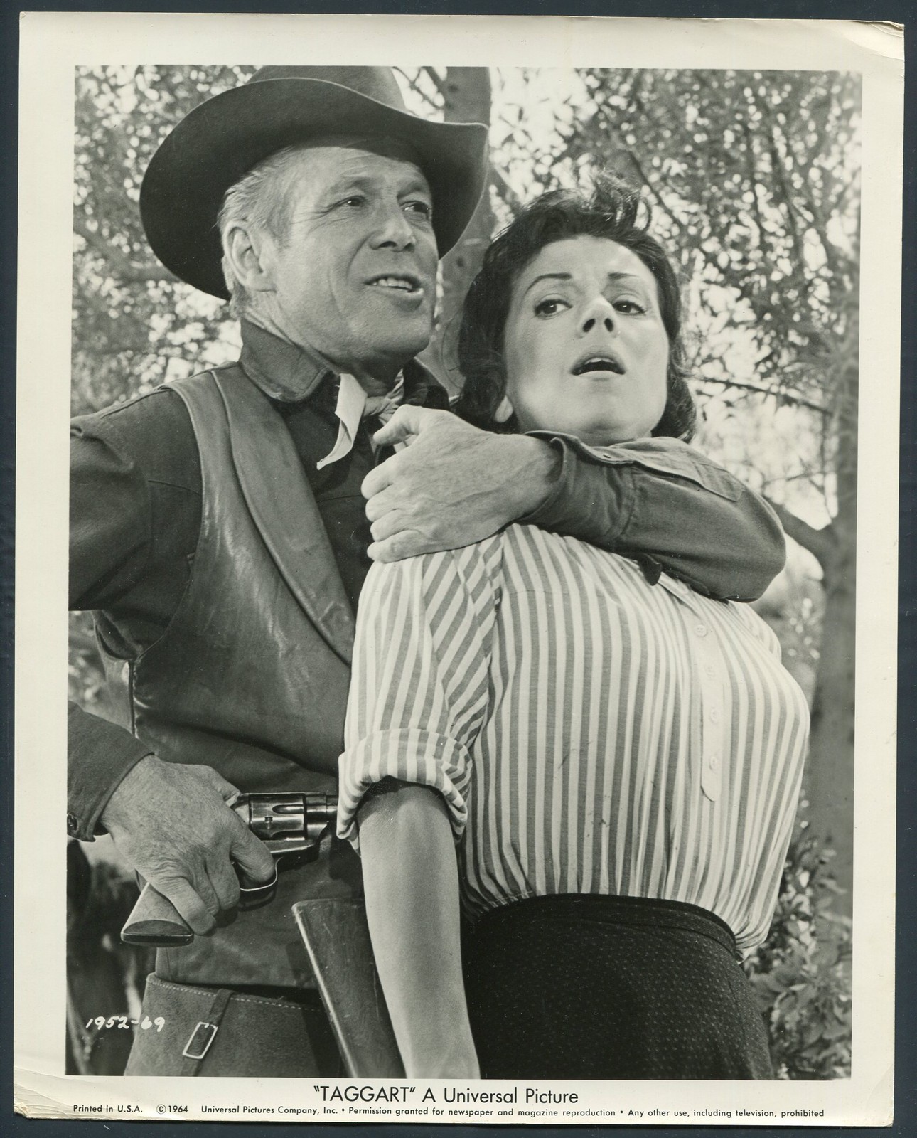 DAN DURYEA ELSA CARDENAS in Taggart '64 HOSTAGE WESTERN