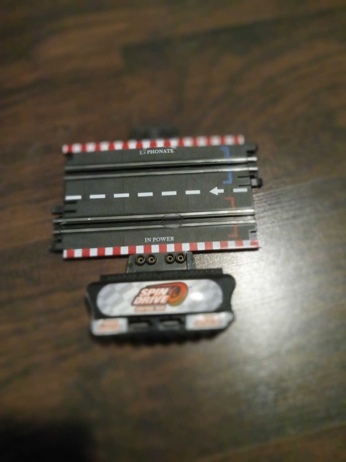 Revell Spin Drive Control Box and attachment track. Slot car