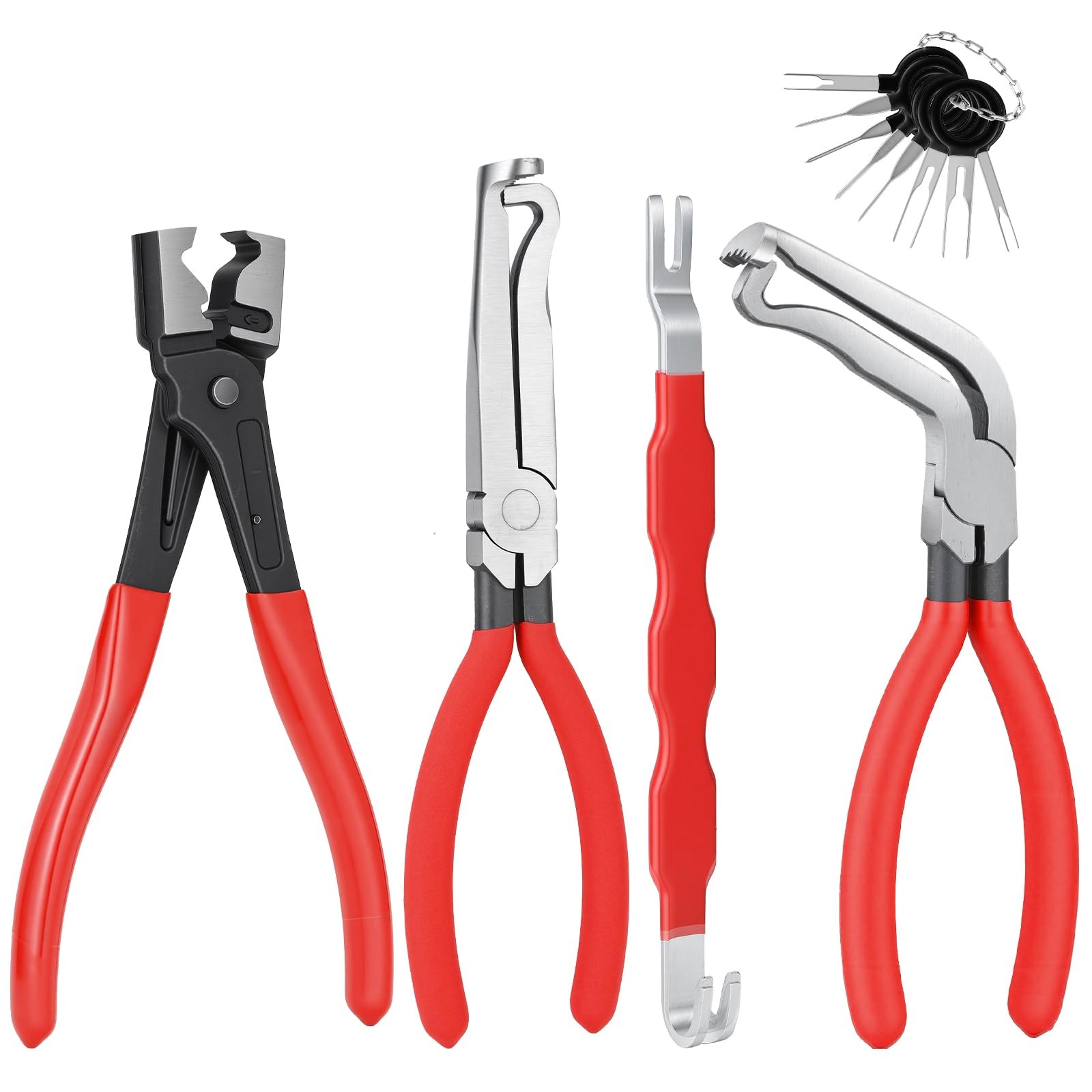 Oebruel 4PCS Electrical Disconnect Pliers, Automotive Electrical Connector Se...