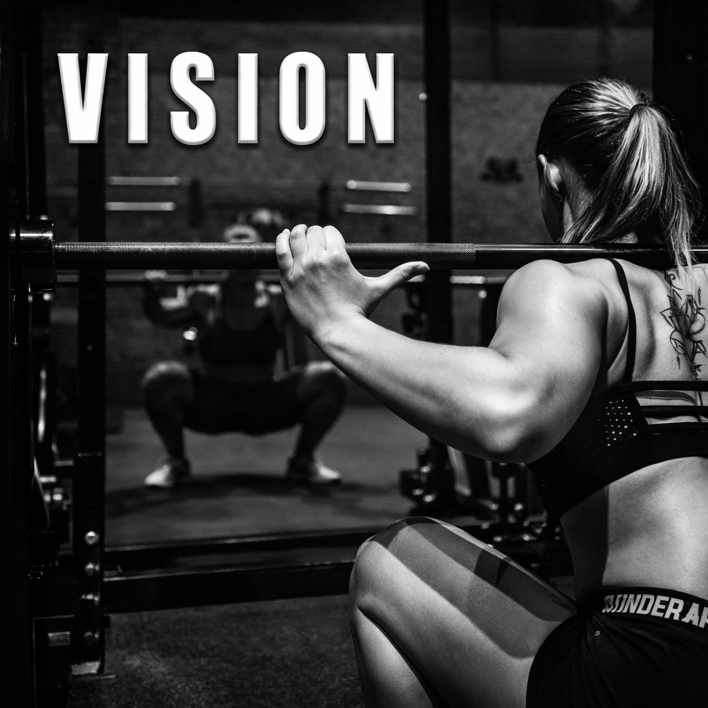 Vision Gym Motivational Poster Fitness Workout Wall Art Inspirational Print