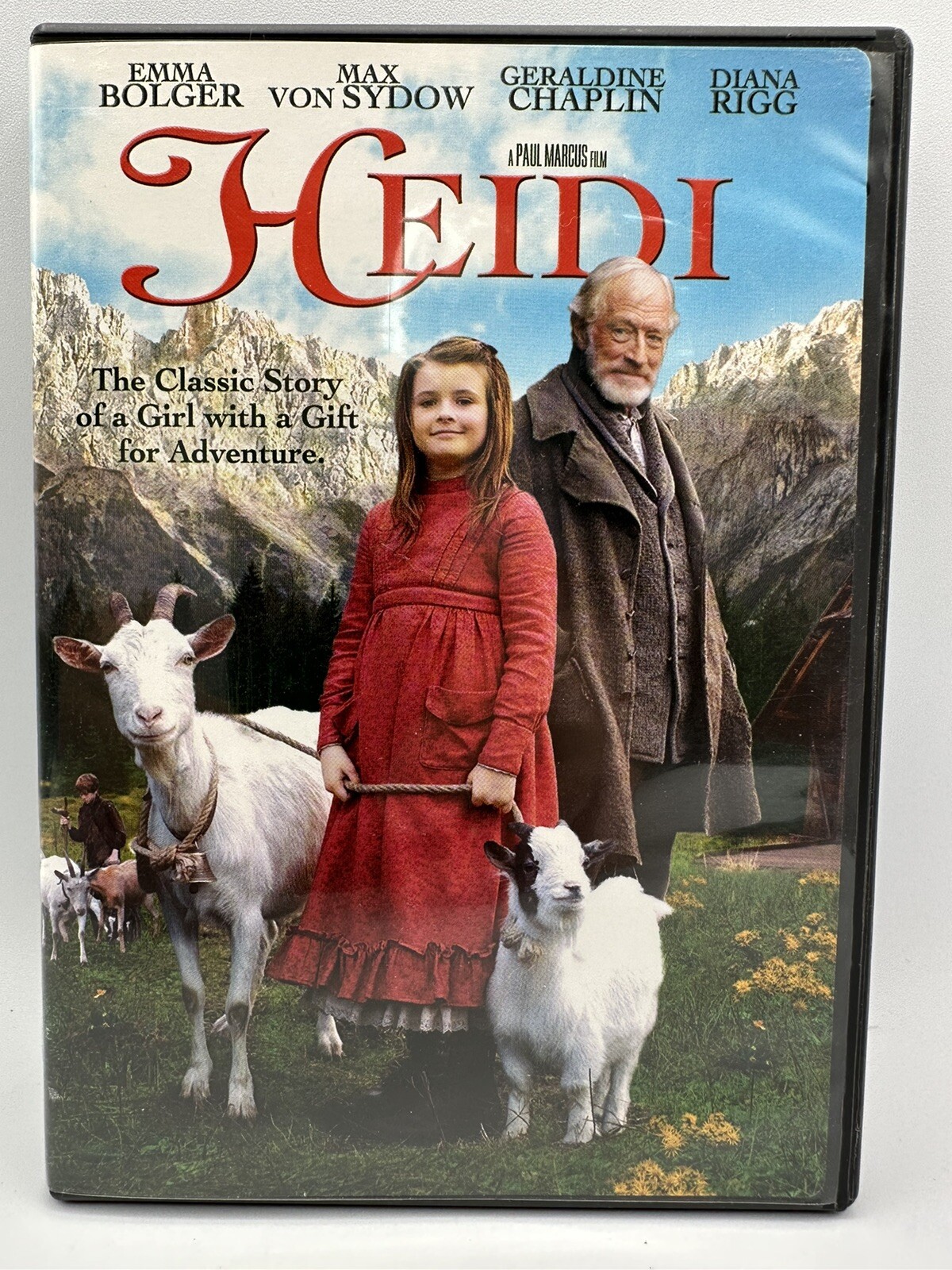 Heidi DVD Not Rated Version Emma Bolger, Max Von Sydow & Diana Rigg