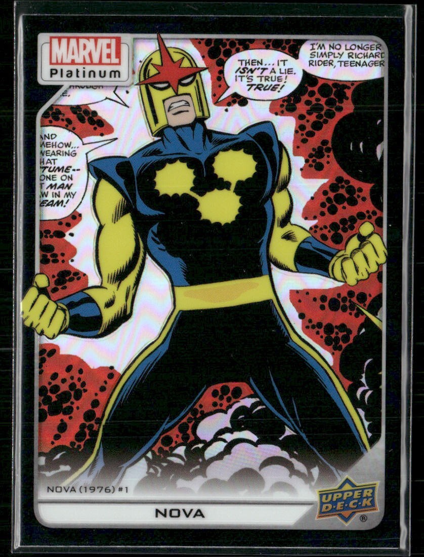 2023 Upper Deck Marvel Platinum Black Rainbow #159 - Nova
